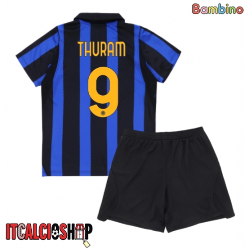 Inter Milan Marcus Thuram #9 Prima Maglia Bambino 2026-27 Manica Corta (+ Pantaloni corti)
